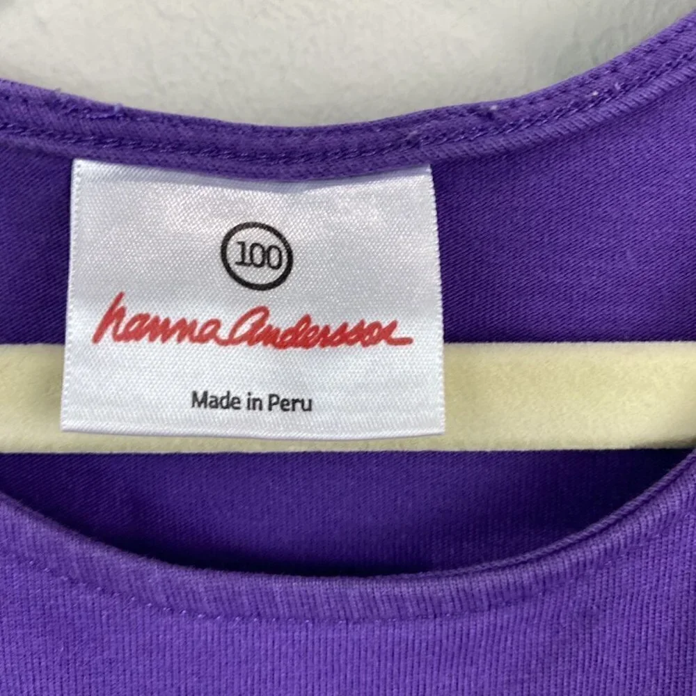Hanna Andersson Bright Basics Purple Dress 4